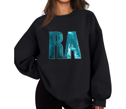 RA sequin crewneck