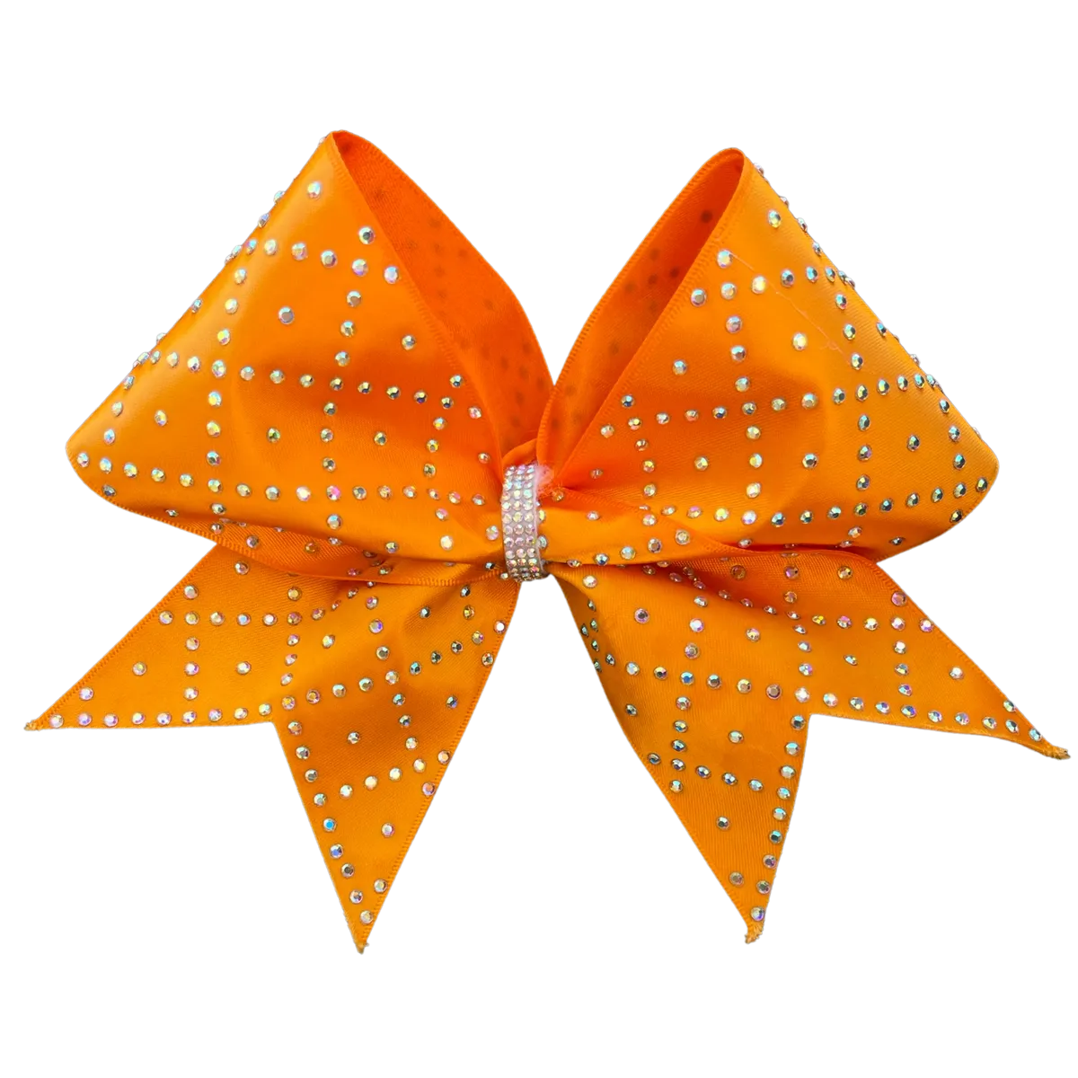 orange rhinestone bow