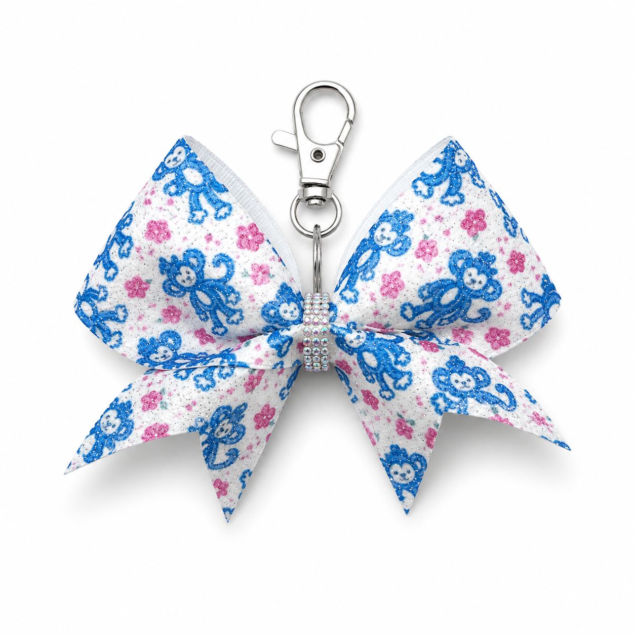 Silly Monkey Keychain Bow