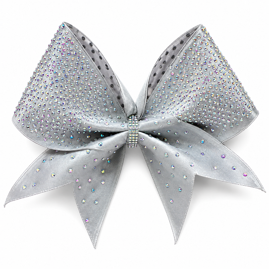 Glass Slipper Rhinestone Hair Bow