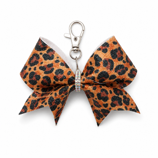 Cheetah Girl Keychain Bow