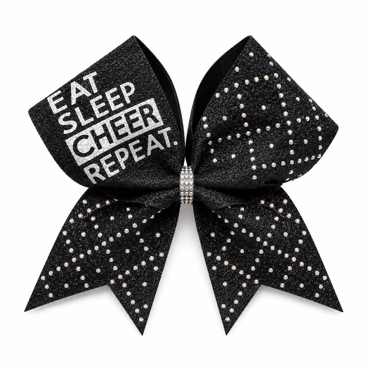 Eat Sleep Cheer Repeat Hair Bow